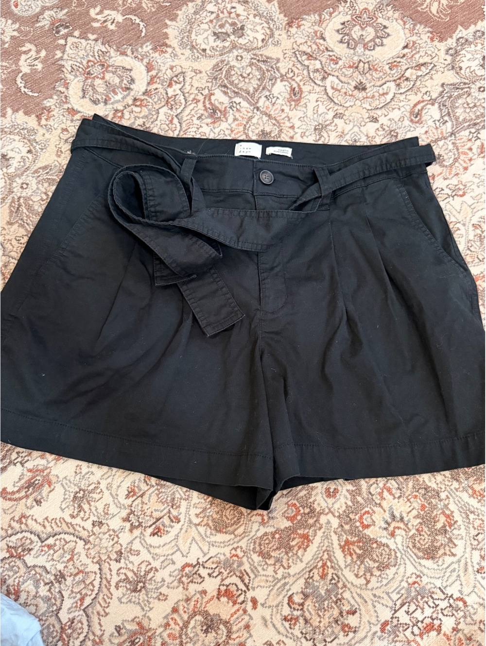 A new day black chino shorts